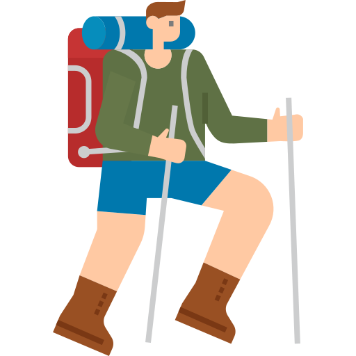 Hiking - free icon