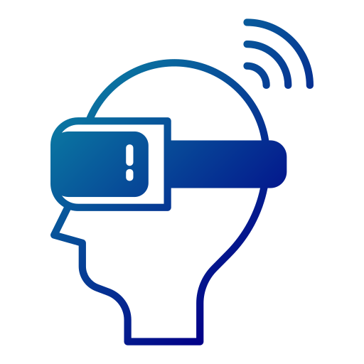 plataforma de realidad virtual icono gratis