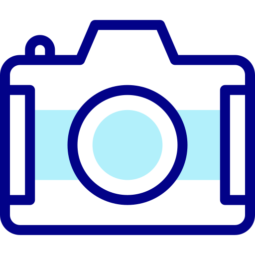 Photo camera Detailed Mixed Lineal color icon