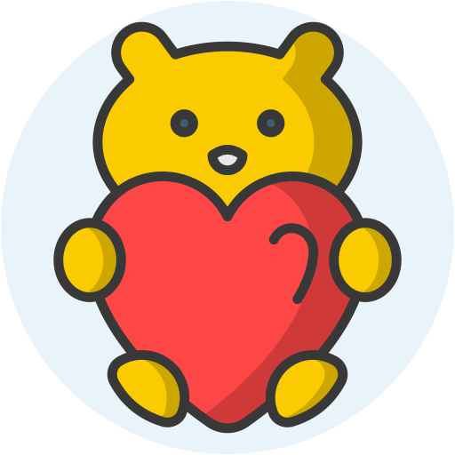 oso de peluche icono gratis