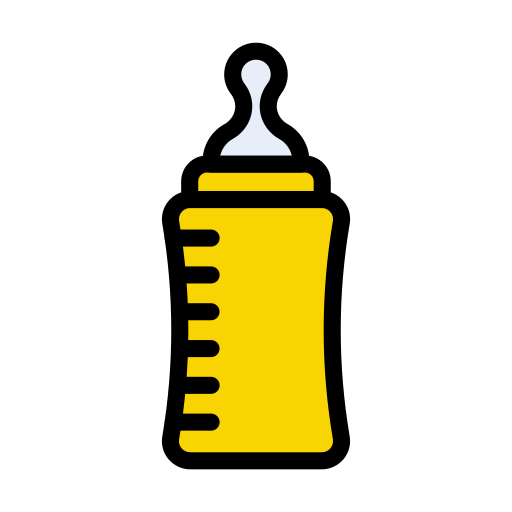 Feeding bottle Vector Stall Lineal Color icon