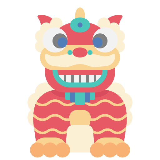 Lion dance - Free cultures icons