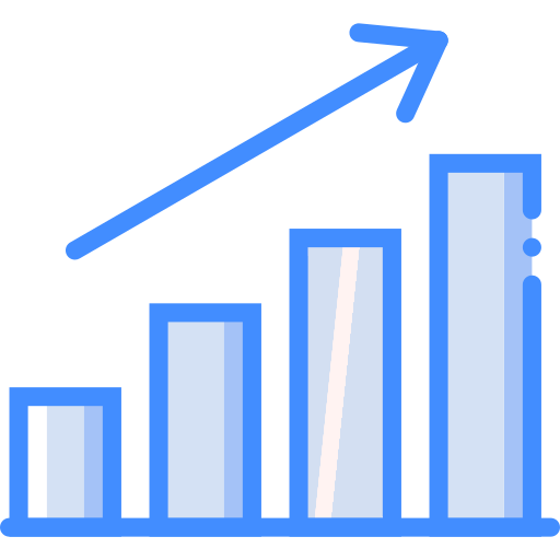 Profits Basic Miscellany Blue icon