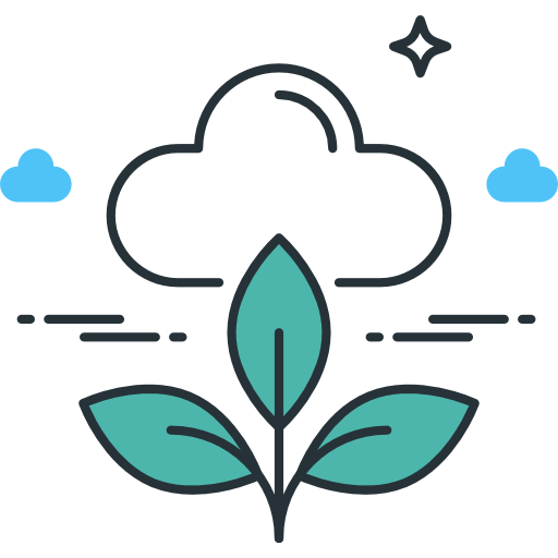 Zero emission free icon