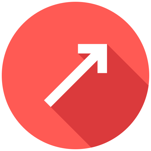 parte superior derecha icono gratis