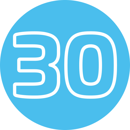 treinta icono gratis