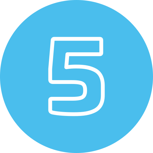 Five Generic Flat icon