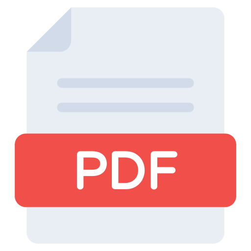 formato de archivo pdf icono gratis