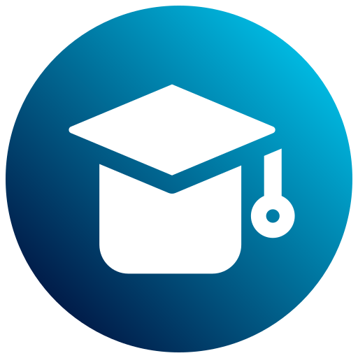 Graduation hat Generic Flat Gradient icon