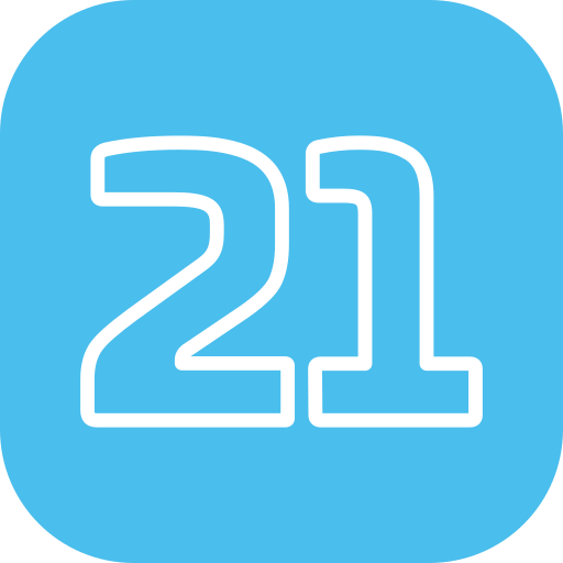 Twenty one free icon Twenty one free icon