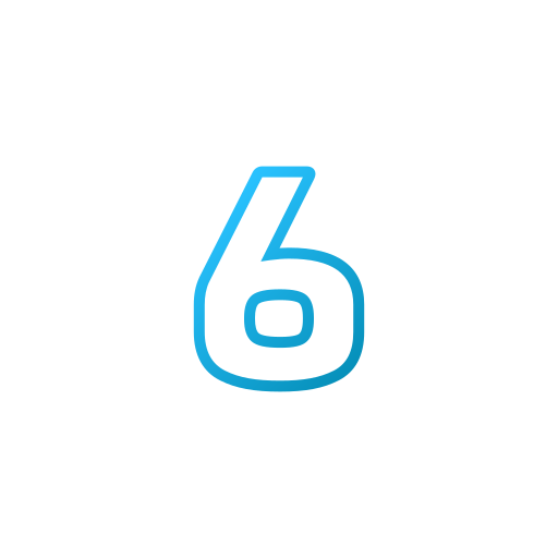 six Icône gratuit six Icône gratuit