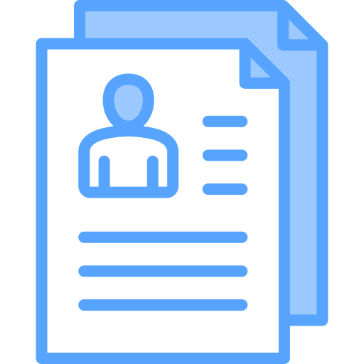 Resume Generic Blue icon