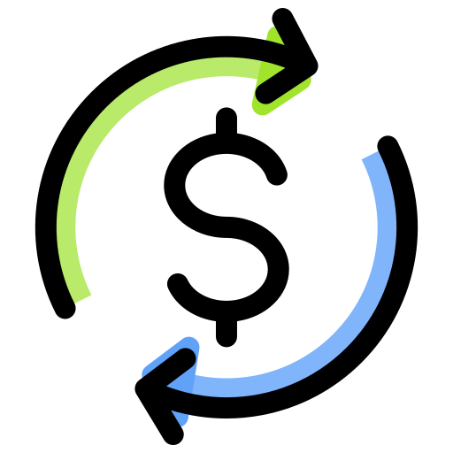 Денежный поток бесплатно иконка