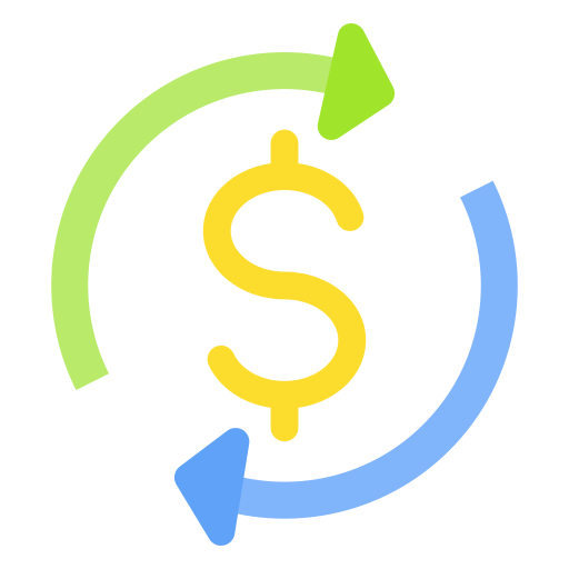 Денежный поток бесплатно иконка