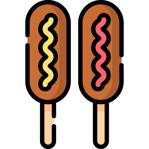 corndog icono gratis