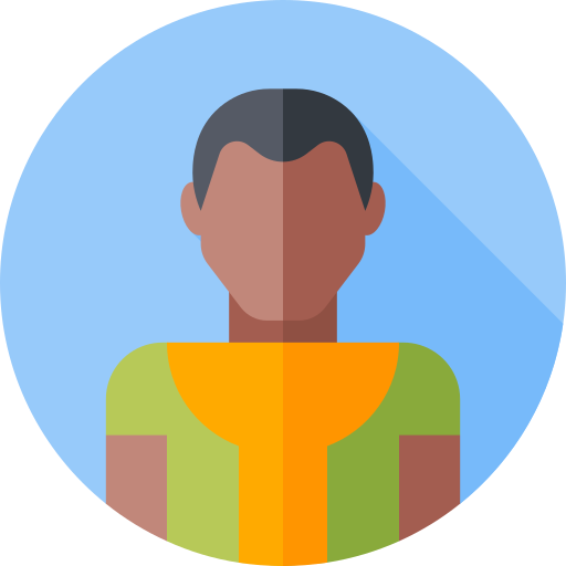 African Flat Circular Flat icon