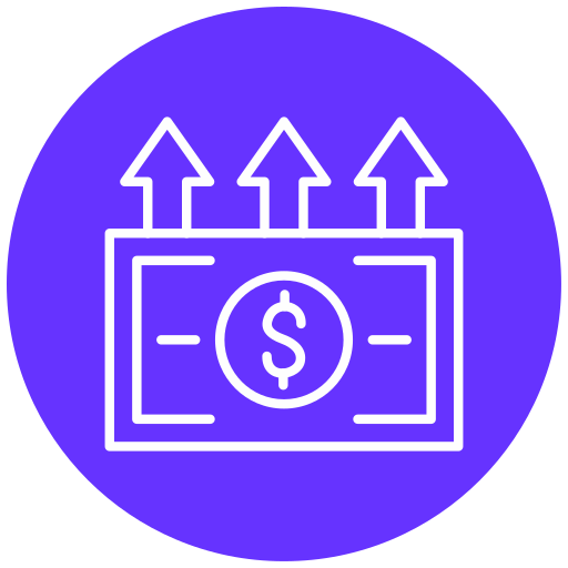 ingresos icono gratis