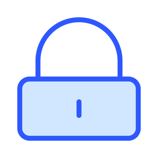 Lock Generic Blue icon