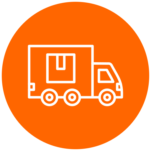 camión de reparto icono gratis