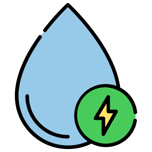 energía del agua icono gratis