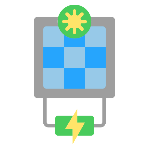 Solar panel free icon