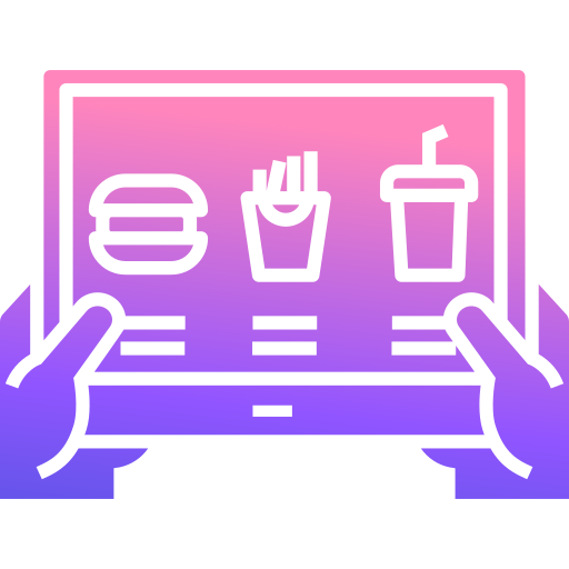 pedido en línea icono gratis