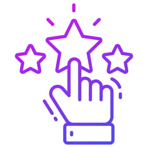clasificación de estrellas icono gratis
