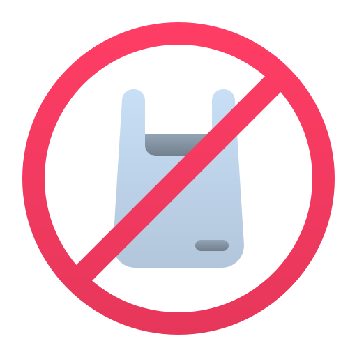 No plastic bags - Free signaling icons