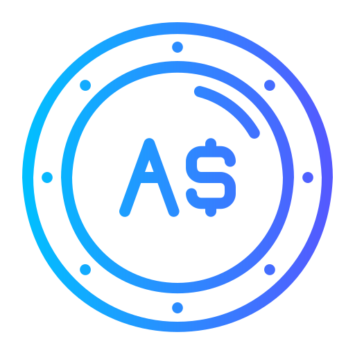 Австралийский доллар бесплатно иконка Австралийский доллар бесплатно иконка