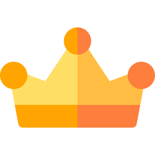 Crown Basic Rounded Flat icon