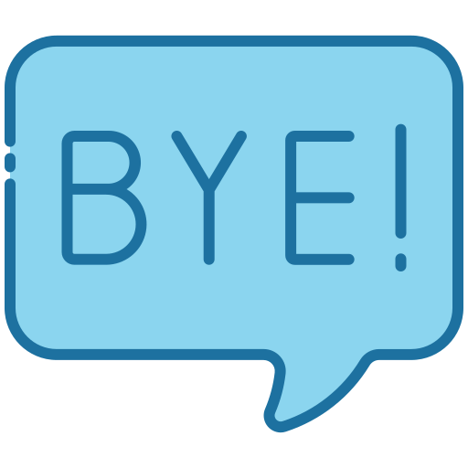 Bye free icon Bye free icon