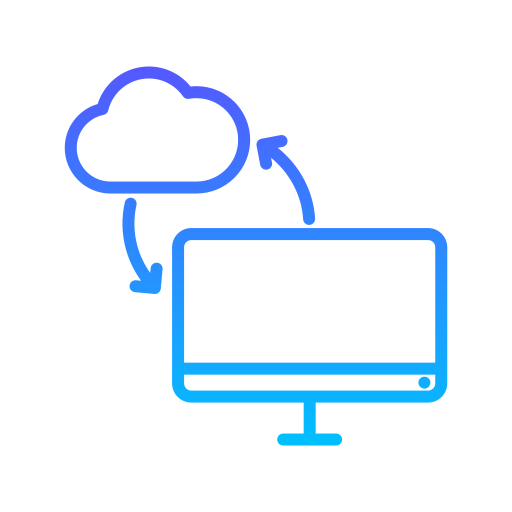 computación en la nube icono gratis