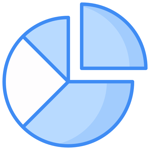 Pie chart Generic Blue icon