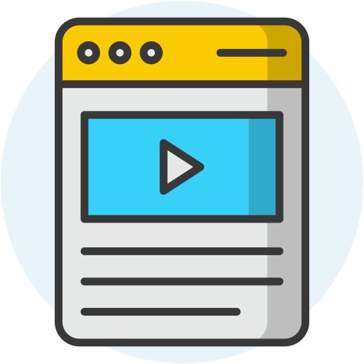 conteúdo do vídeo grátis ícone conteúdo do vídeo grátis ícone