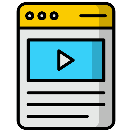 conteúdo do vídeo grátis ícone conteúdo do vídeo grátis ícone