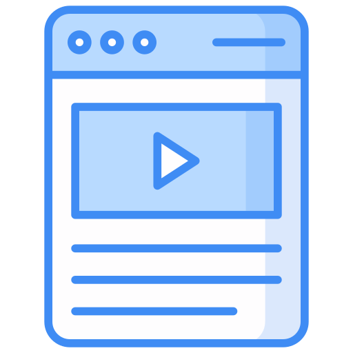 conteúdo do vídeo grátis ícone conteúdo do vídeo grátis ícone