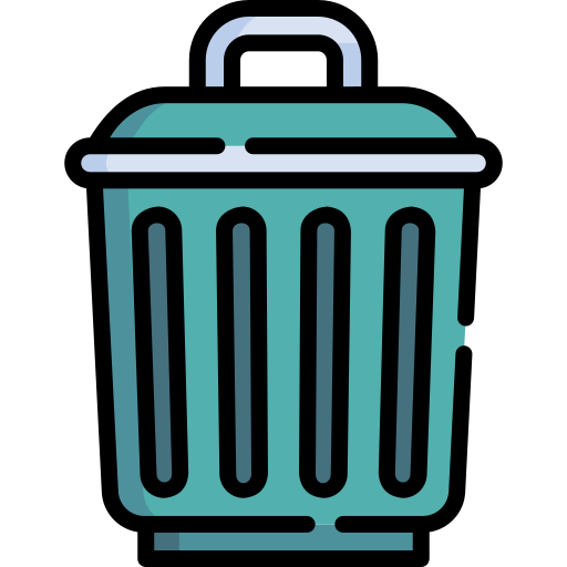 contenedor de basura icono gratis