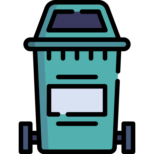 contenedor de basura icono gratis