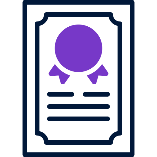 certificado grátis ícone