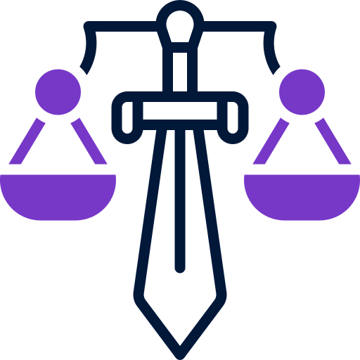 justice Icône gratuit