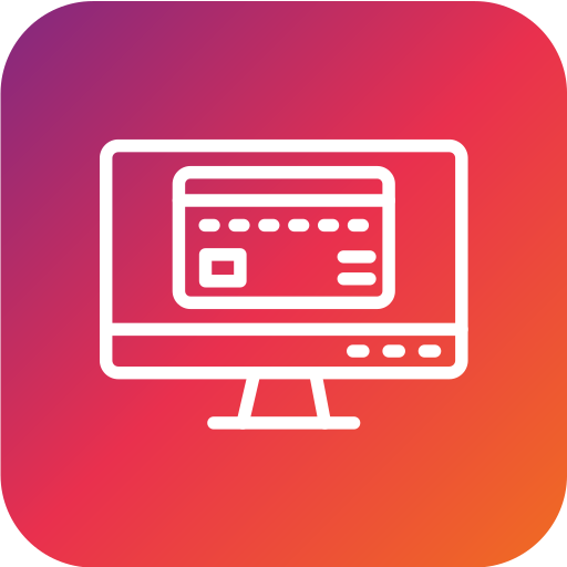 pago en línea icono gratis