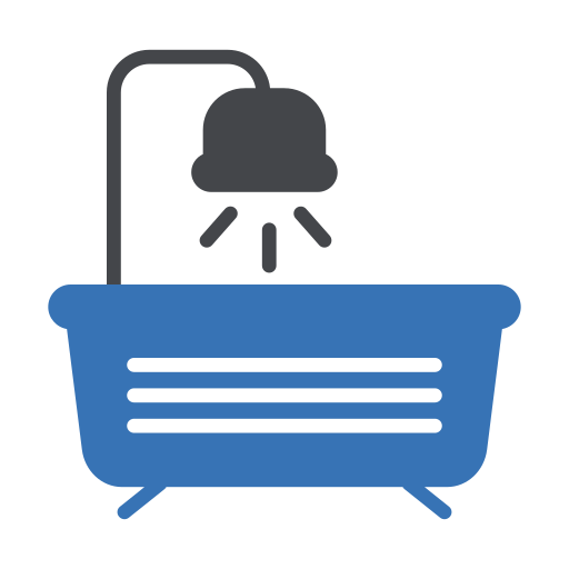 Bath tub Generic Blue icon