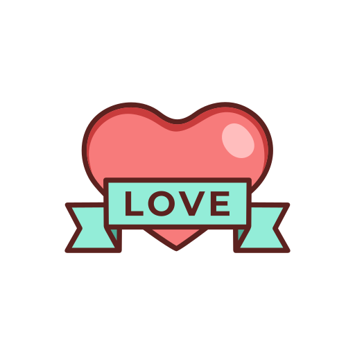 Love father day badge sticker logo icon design Vector Image