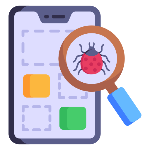 detector de errores icono gratis