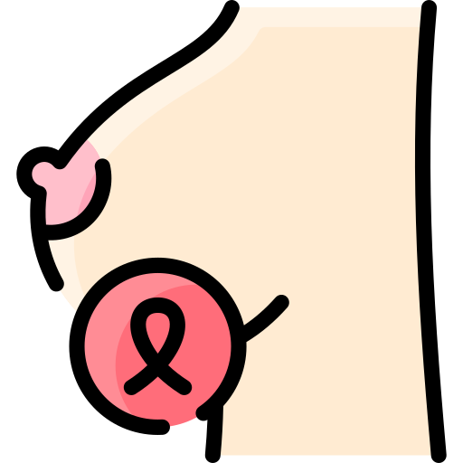 Breast cancer free icon