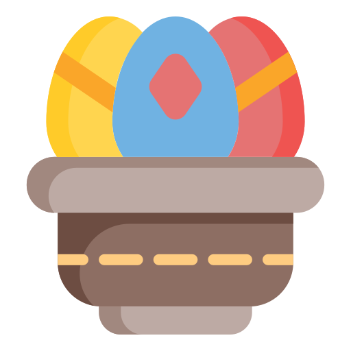 huevos de pascua icono gratis