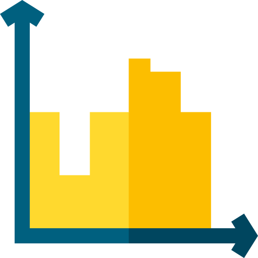 gráfico de área icono gratis