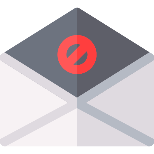 correo no deseado icono gratis