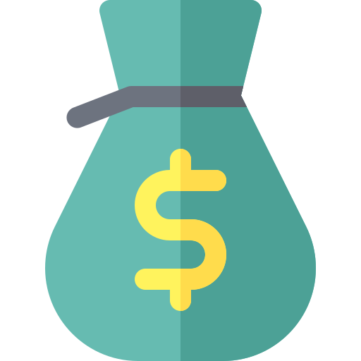 bolsa de dinero icono gratis