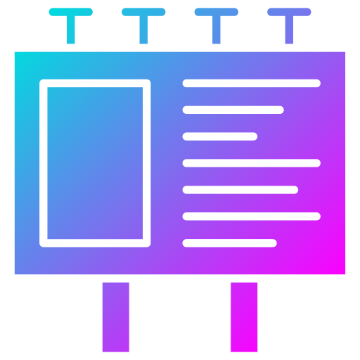 Рекламный щит бесплатно иконка